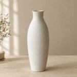 Vase Bouleau en grès émaillé, 28 cm, shown on a plain studio background