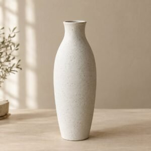 Vase Bouleau en grès émaillé, 28 cm, shown on a plain studio background